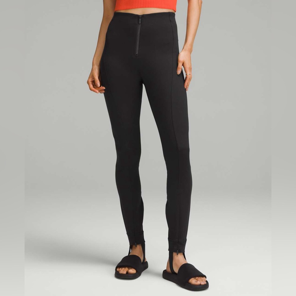 Lululemon Pull-On Zip-Front High Rise Pant Full Length